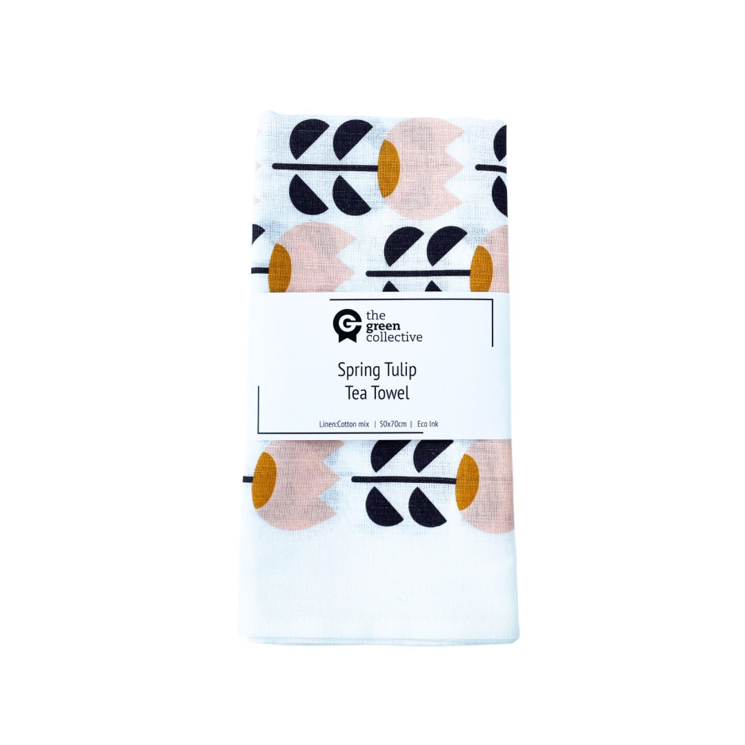Spring Tulip Tea Towel