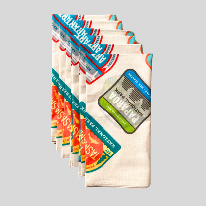 Napkins National Parks - Organic Cotton Sets of 6