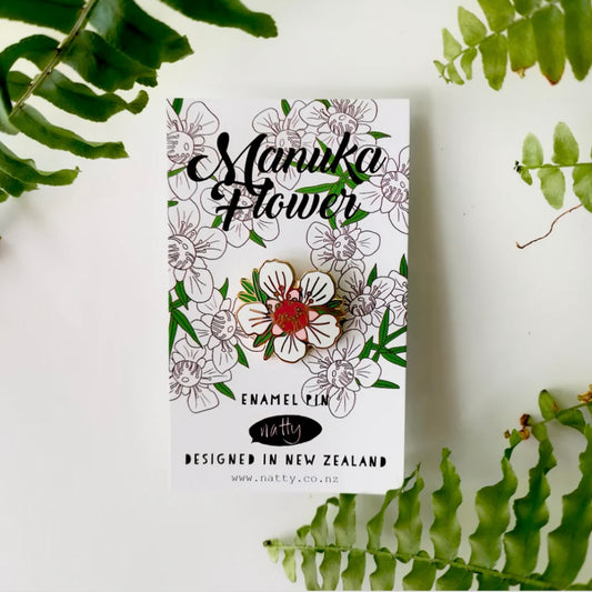 Manuka Flower Enamel Pin