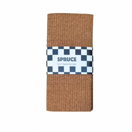 Mocha Solid Colour SPRUCE - Set of 2 Dishcloths