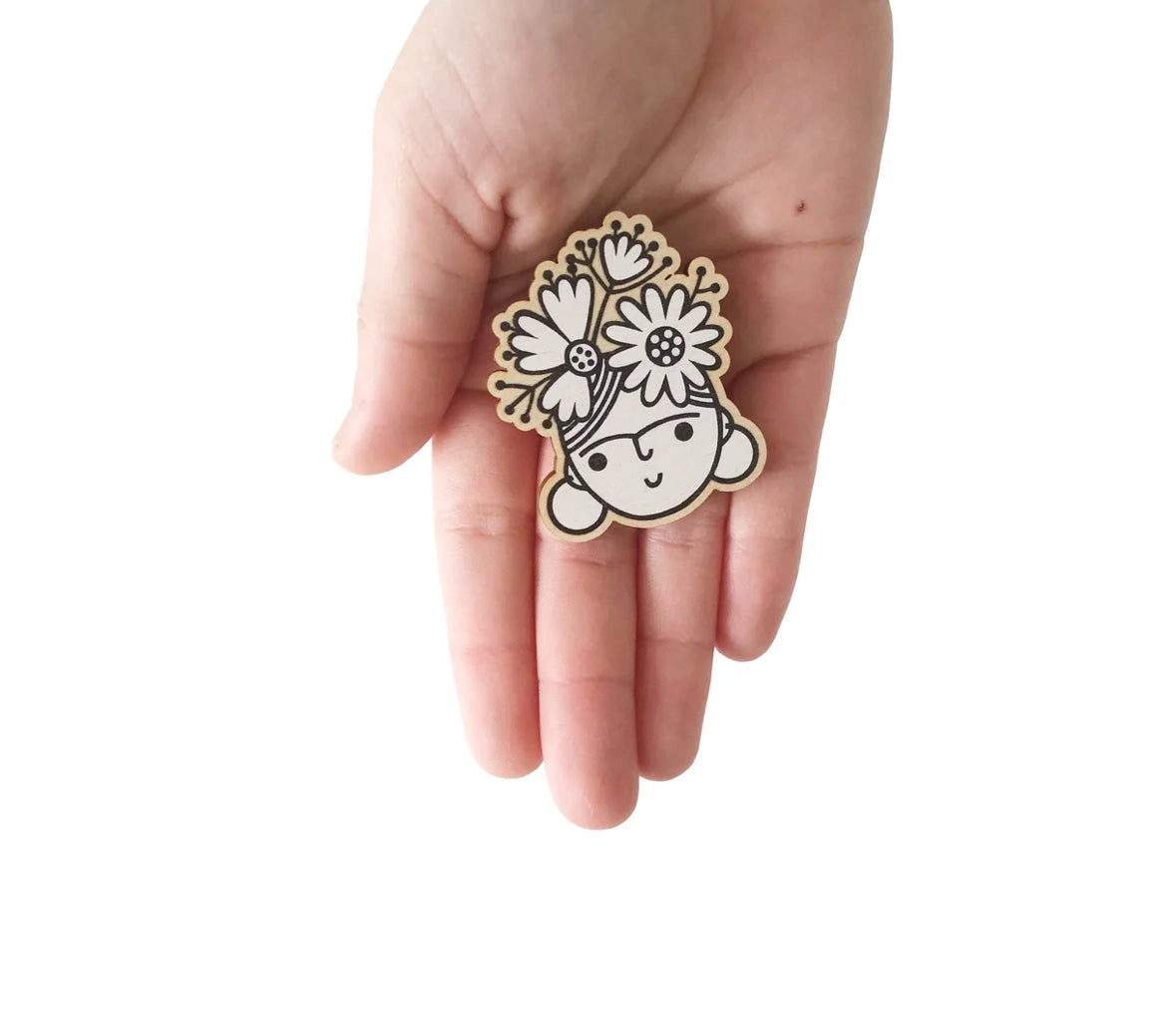 Frida Head Brooch