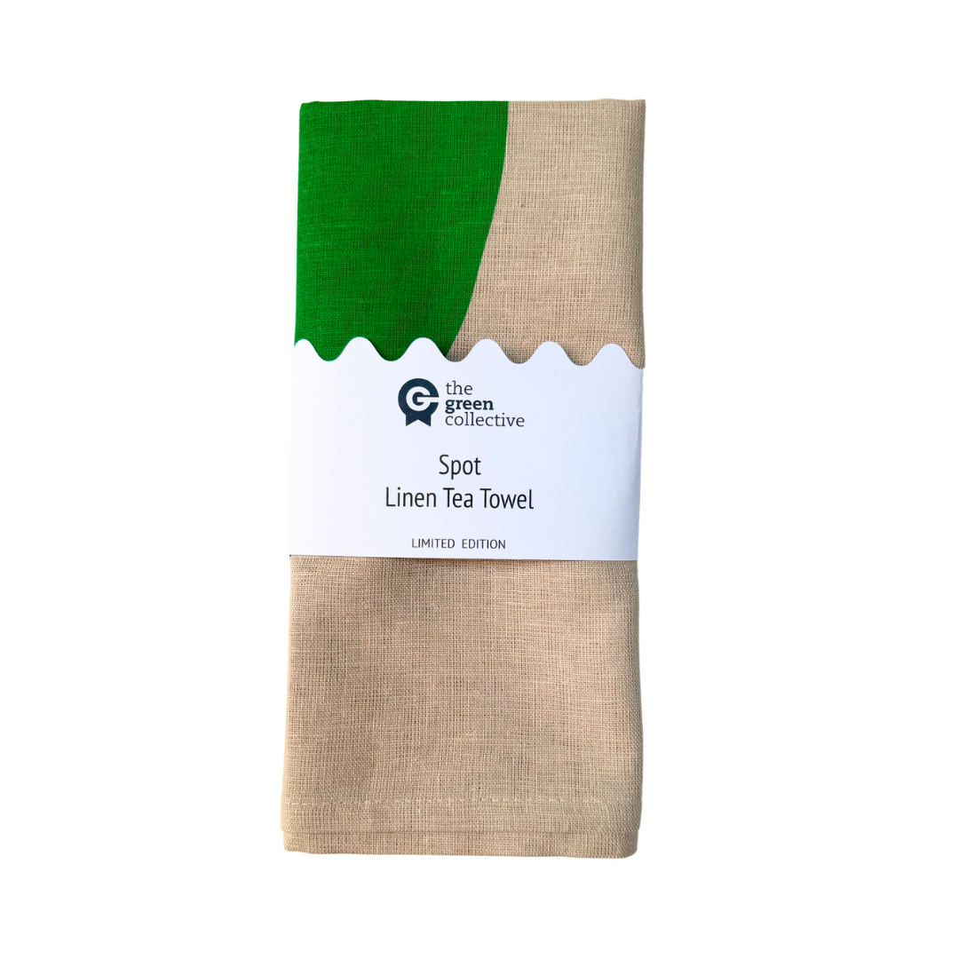 Kelly Green SPOT Tea Towel