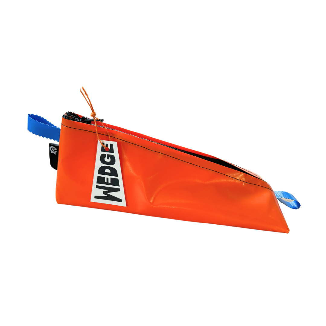 Wedge Bag - Orange with BLACK trim