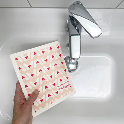 Swedish Dishcloth SPRUCE - Heart Hands