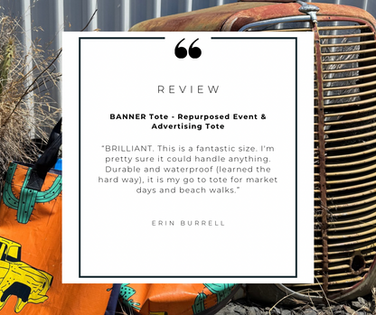 LIVE Launch Tuesday 20th Jan 8pm || BANNER Bags #8 - Repurposed Advertising Sign.