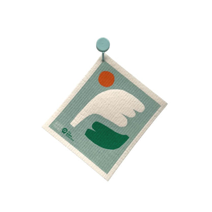 Swedish Dishcloth SPRUCE - Wave Shapes