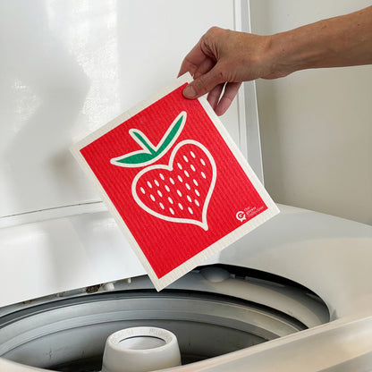 Swedish Dishcloth SPRUCE - Strawberry