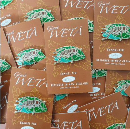 Giant Weta Enamel Pin