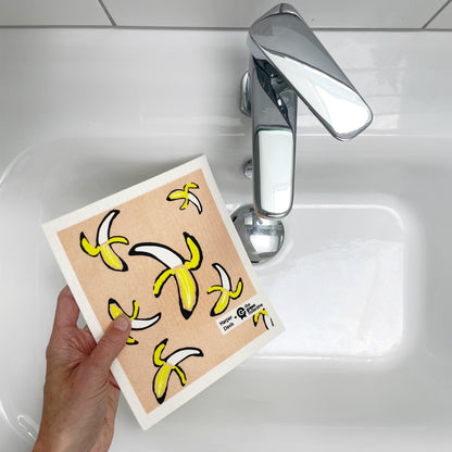 Swedish Dishcloth SPRUCE - Bananas