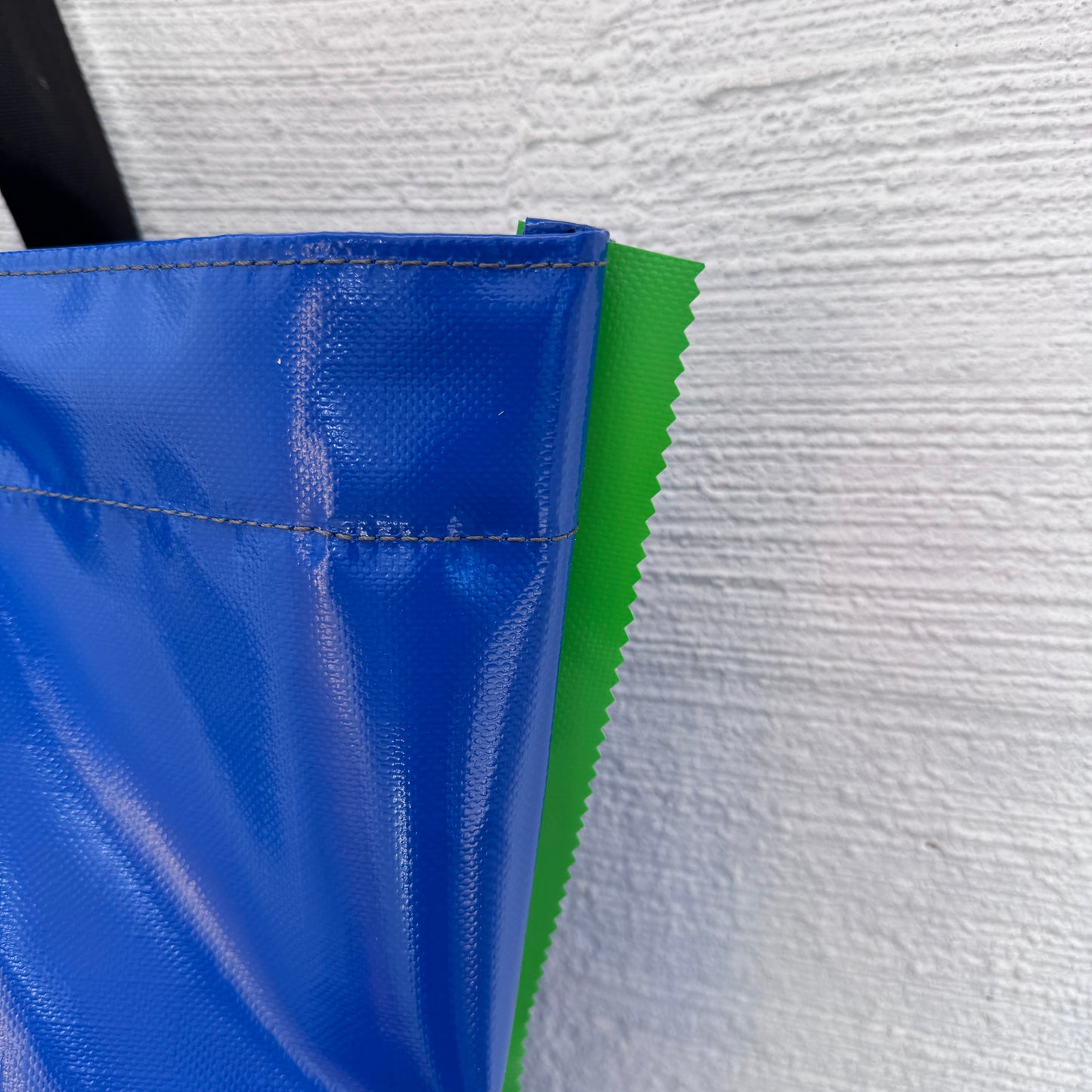 ENCORE Bag - Large Blue with Light Green Trim