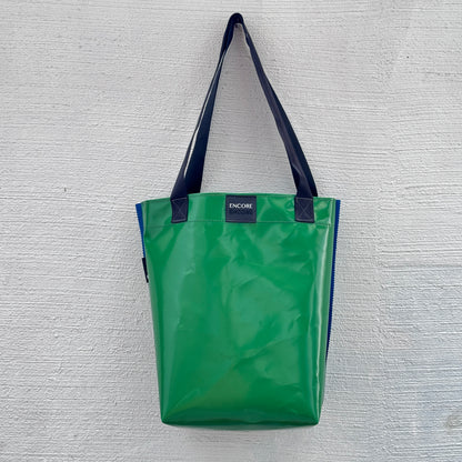 ENCORE Bag - Daily Do-Gooder. Light Green with Blue Trim