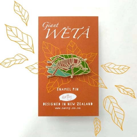 Giant Weta Enamel Pin