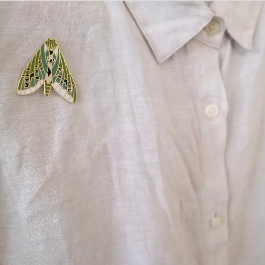 Puriri Moth Enamel Pin