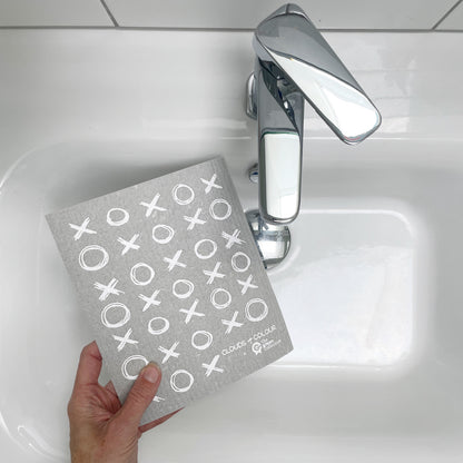 Swedish Dishcloth SPRUCE - Grey XOXO