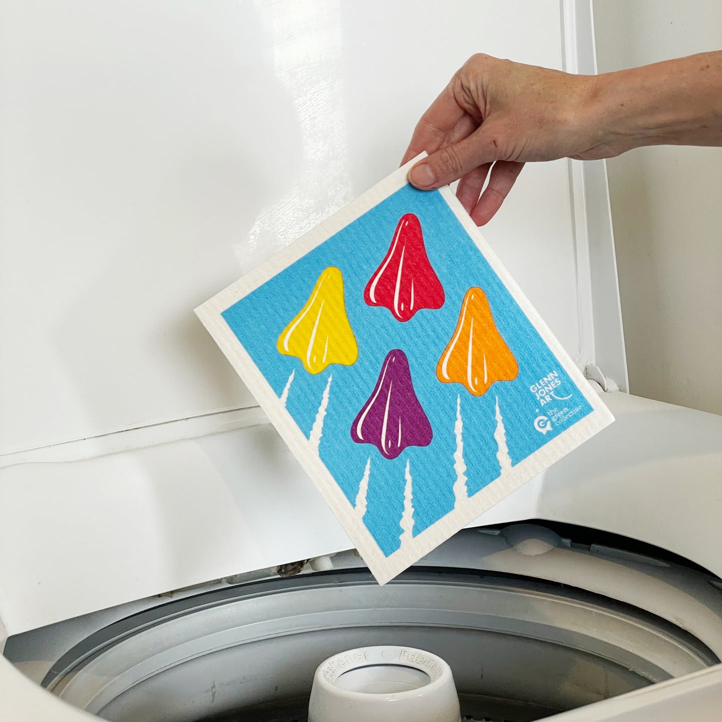 Swedish Dishcloth SPRUCE - Jet Planes by Glenn Jones