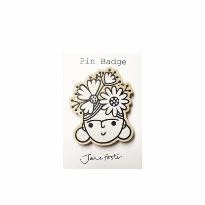Frida Head Brooch