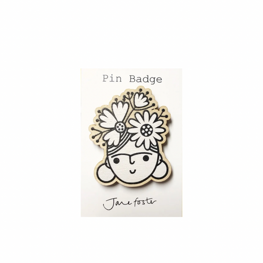 Frida Head Brooch