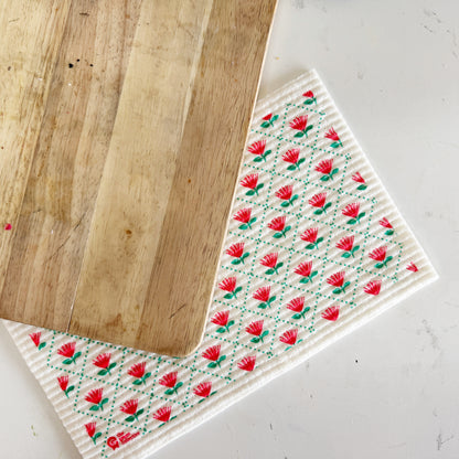 SPRUCE Greeting Card Dishcloth SET of 7