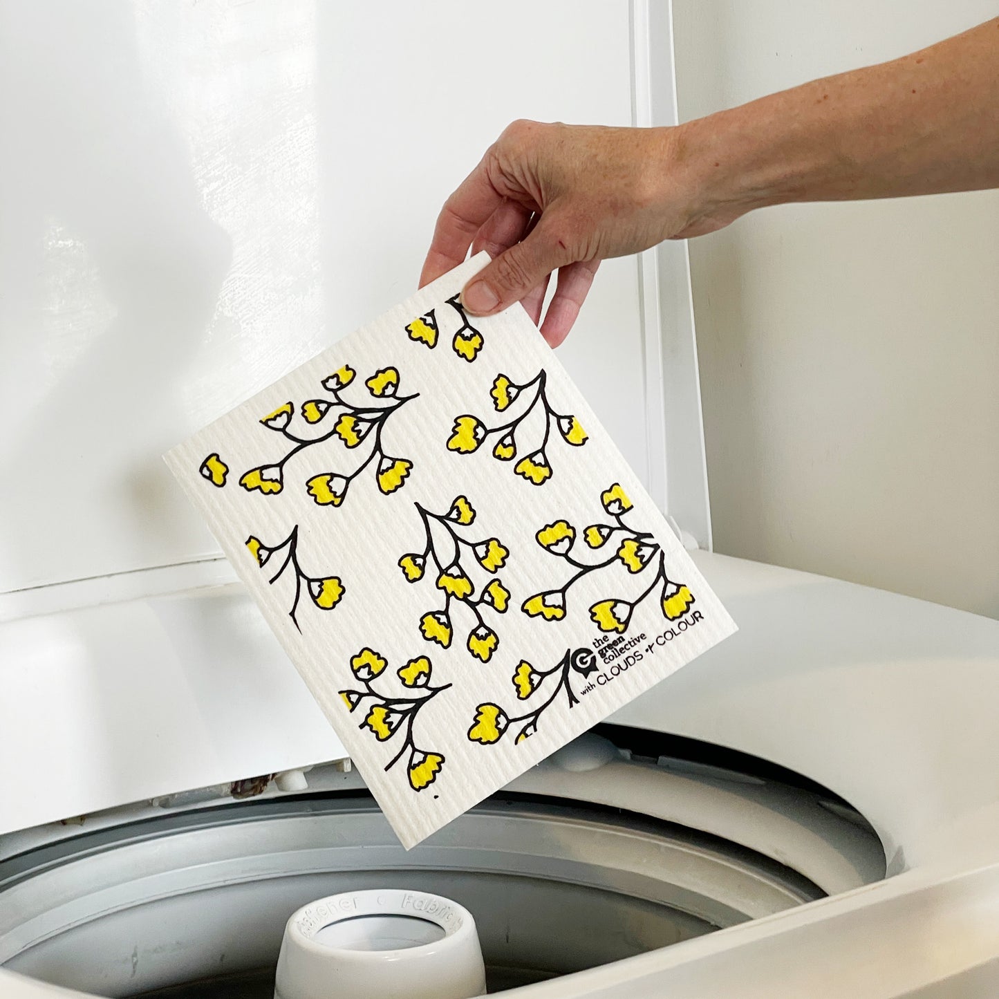 Swedish Dishcloth SPRUCE - Mustard Flower by Clouds of Colour
