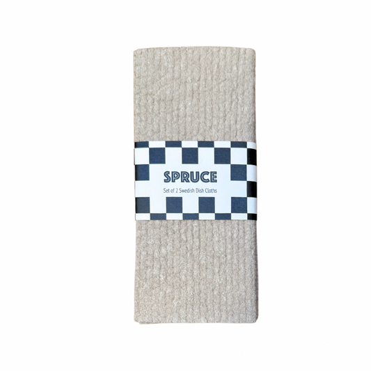 Sandstone Solid Colour SPRUCE - Set of 2 Dishcloths