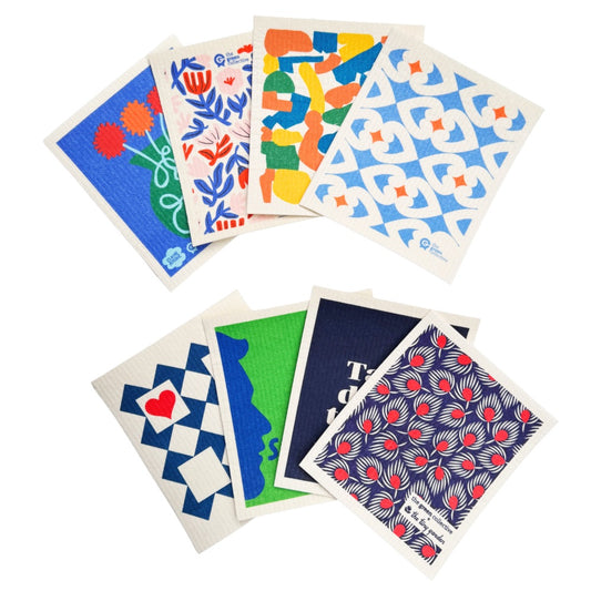 SPRUCE Dishcloth SETS - Blue (8 cloths)
