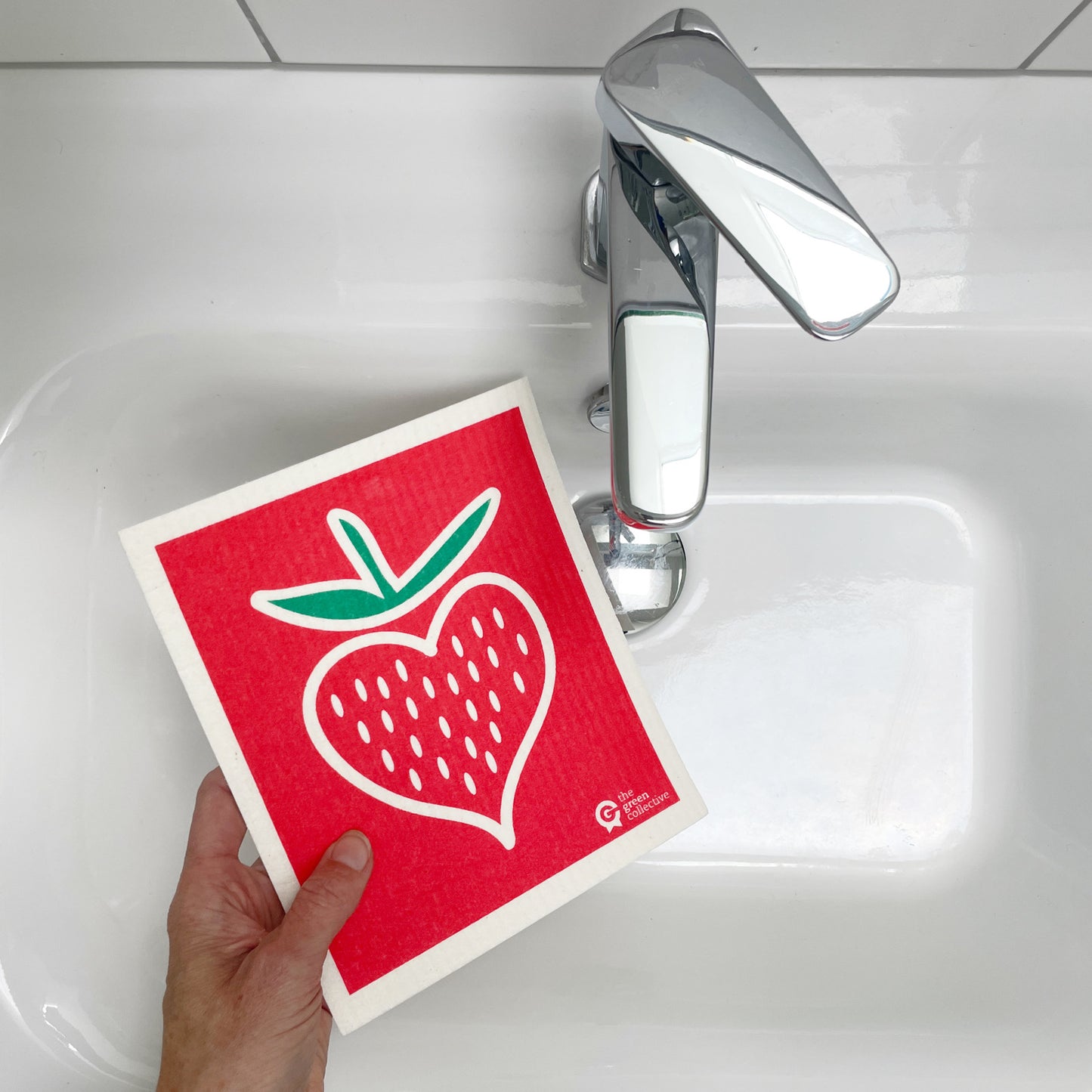 Swedish Dishcloth SPRUCE - Strawberry