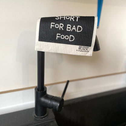 Swedish Dishcloth SPRUCE - Bad Food by Neudorf Black