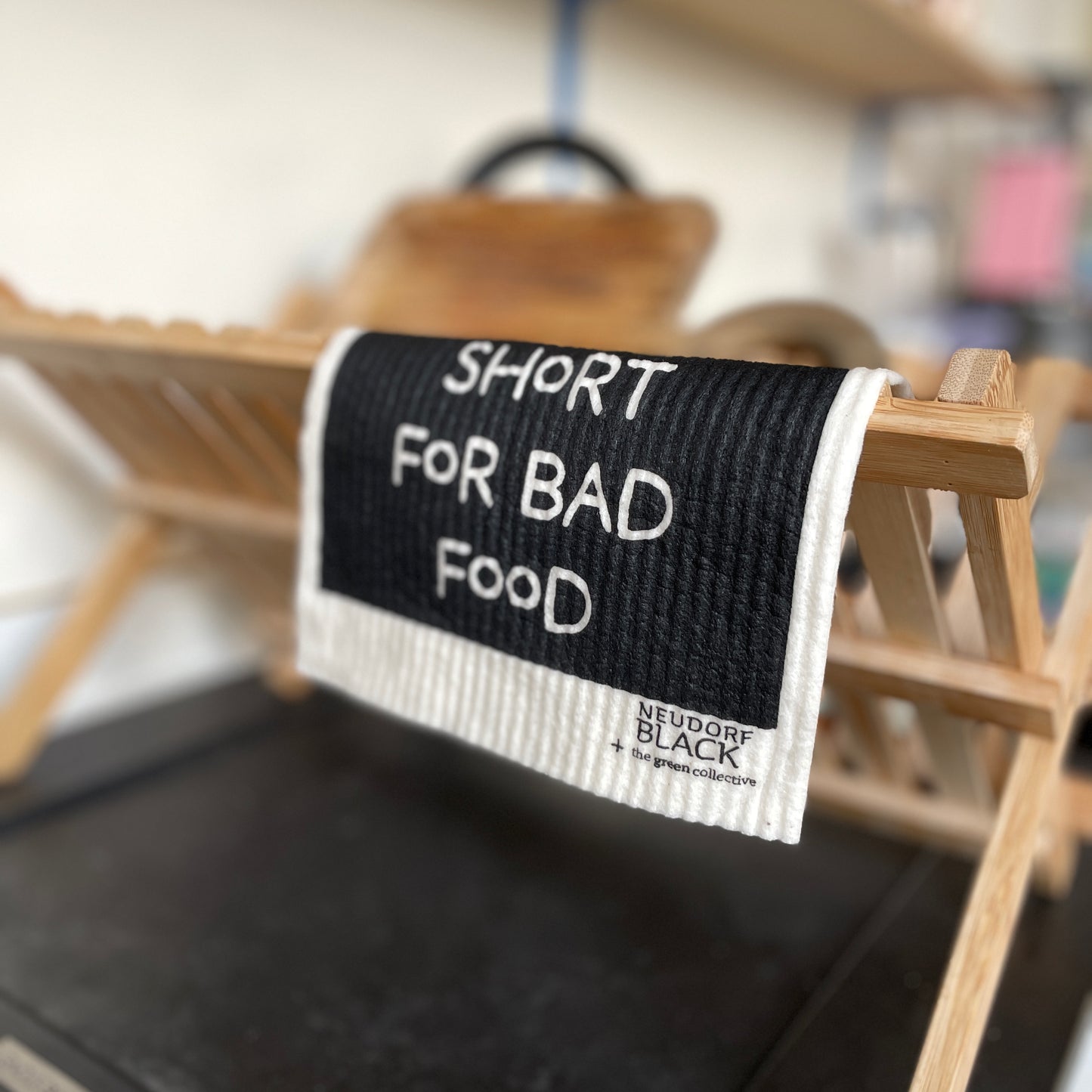 Swedish Dishcloth SPRUCE - Bad Food by Neudorf Black