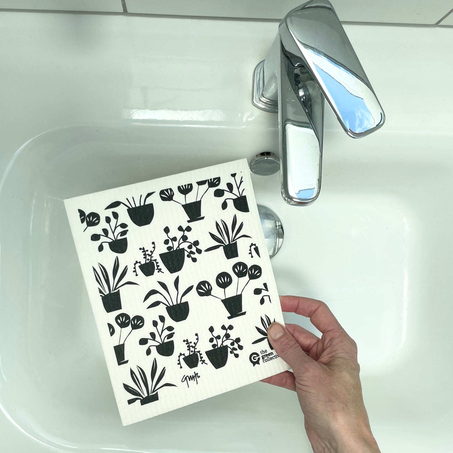 Swedish Dishcloth SPRUCE - Pot Plant by Belle Hawk