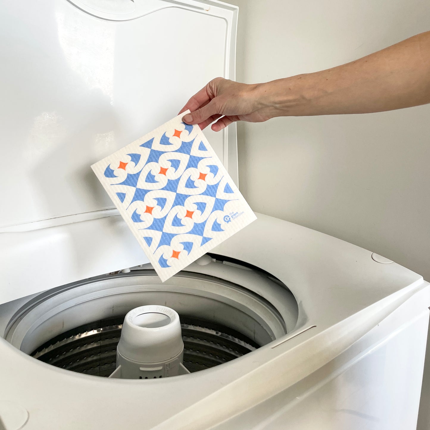 Swedish Dishcloth SPRUCE - Blue Hearts