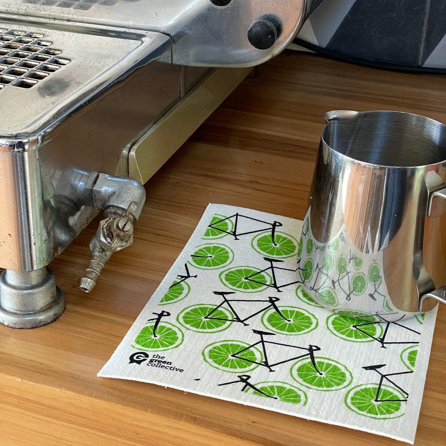 Swedish Dishcloth SPRUCE - Bikes - Limes