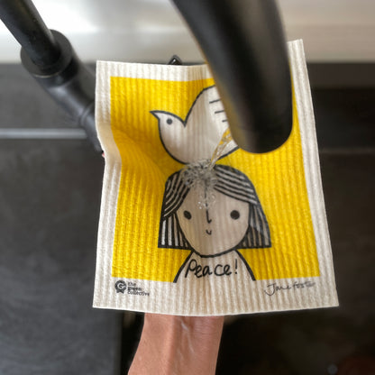 Swedish Dishcloth SPRUCE - Peace by Jane Foster