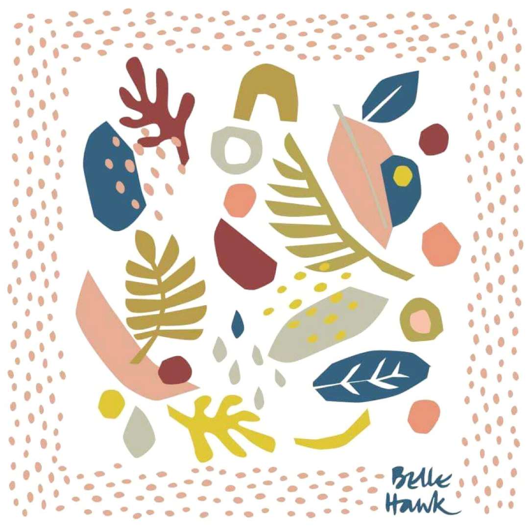 HANK - 6. SPRING by Belle Hawk | Organic Cotton Handkerchief
