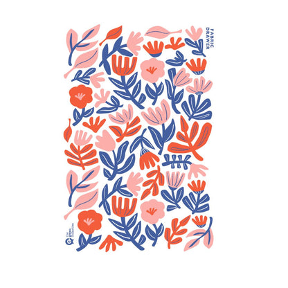 Weaving Flowers SET (Tea towel + Dishcloth)