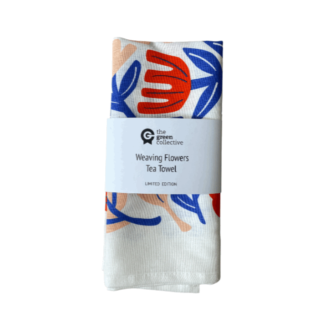 Weaving Flower Tea Towel