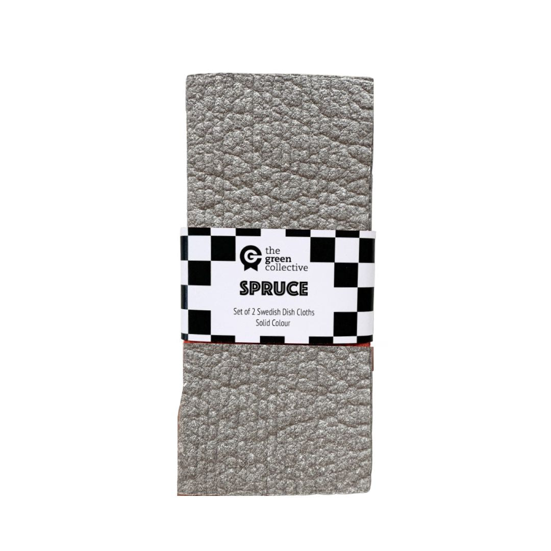 Concrete Solid Colour SPRUCE - Set of 2 Dishcloths