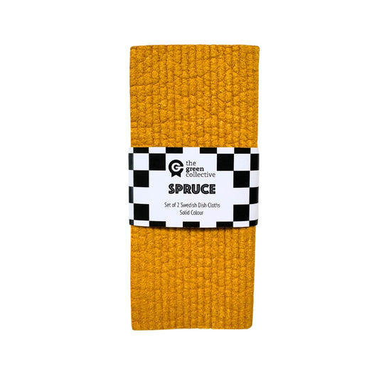 Nugget Gold Solid Colour SPRUCE - Set of 2 Dishcloths