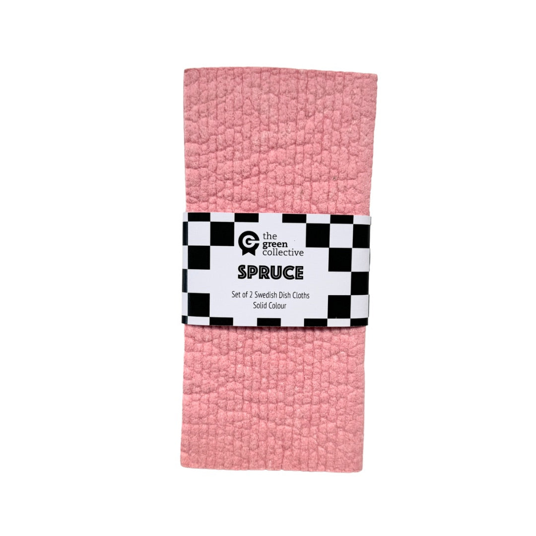 Peony Solid Colour SPRUCE - Set of 2 Dishcloths