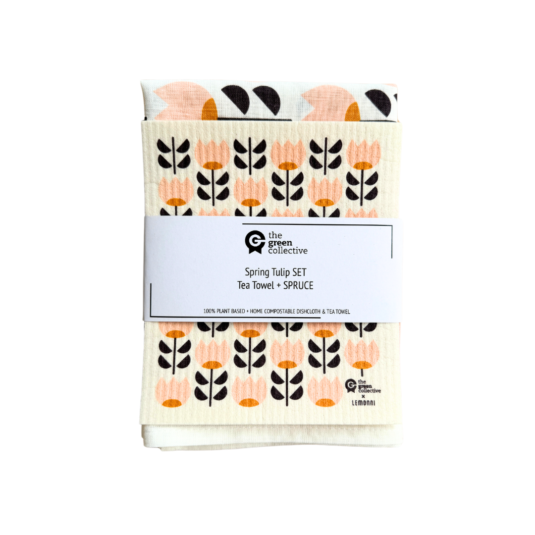 Spring Tulip SET (Teatowel + Dishcloth)