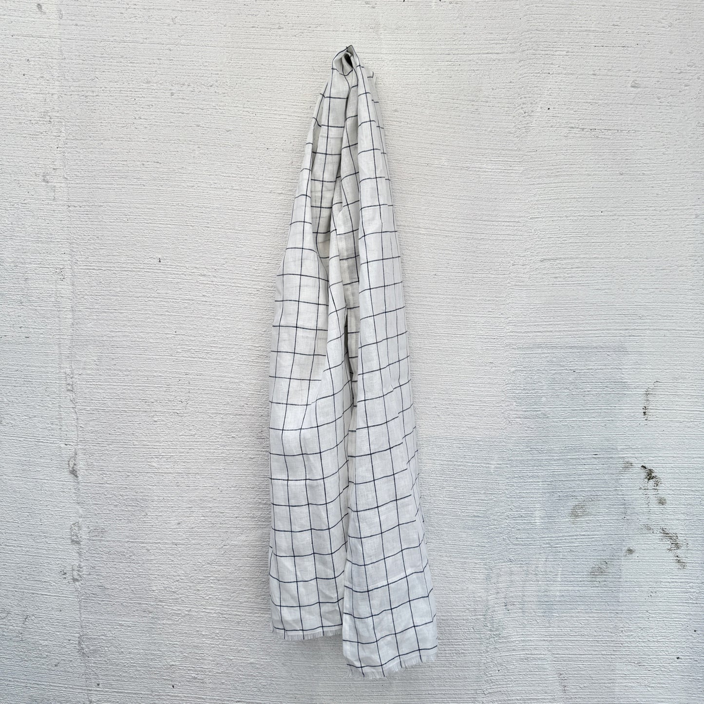 Windowpane Organic Linen Scarf / Sarong Accessory | 100% Linen | FREE Shipping