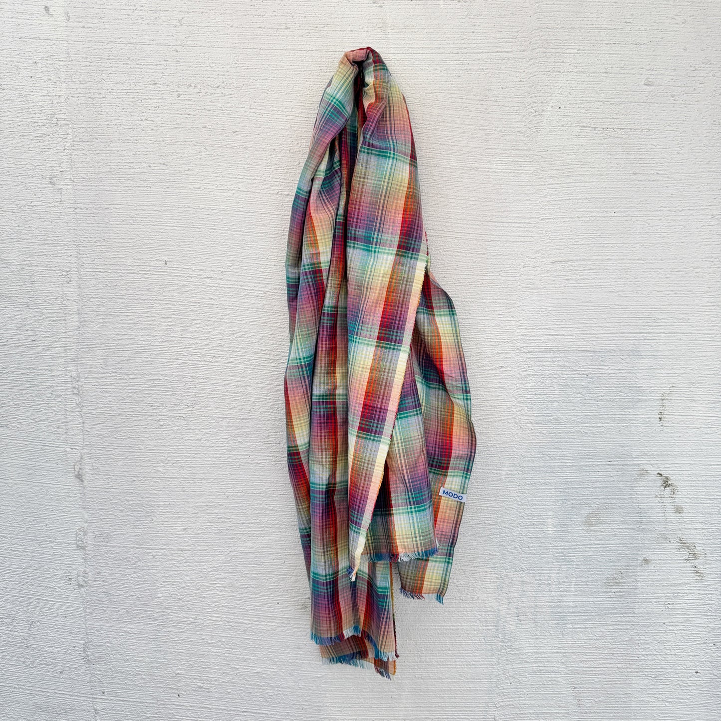 Madras Organic Linen Scarf / Sarong Accessory | 100% Linen | FREE Shipping