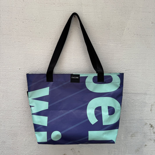Medium BANNER Bags #Q (zip) - Repurposed Advertising Sign