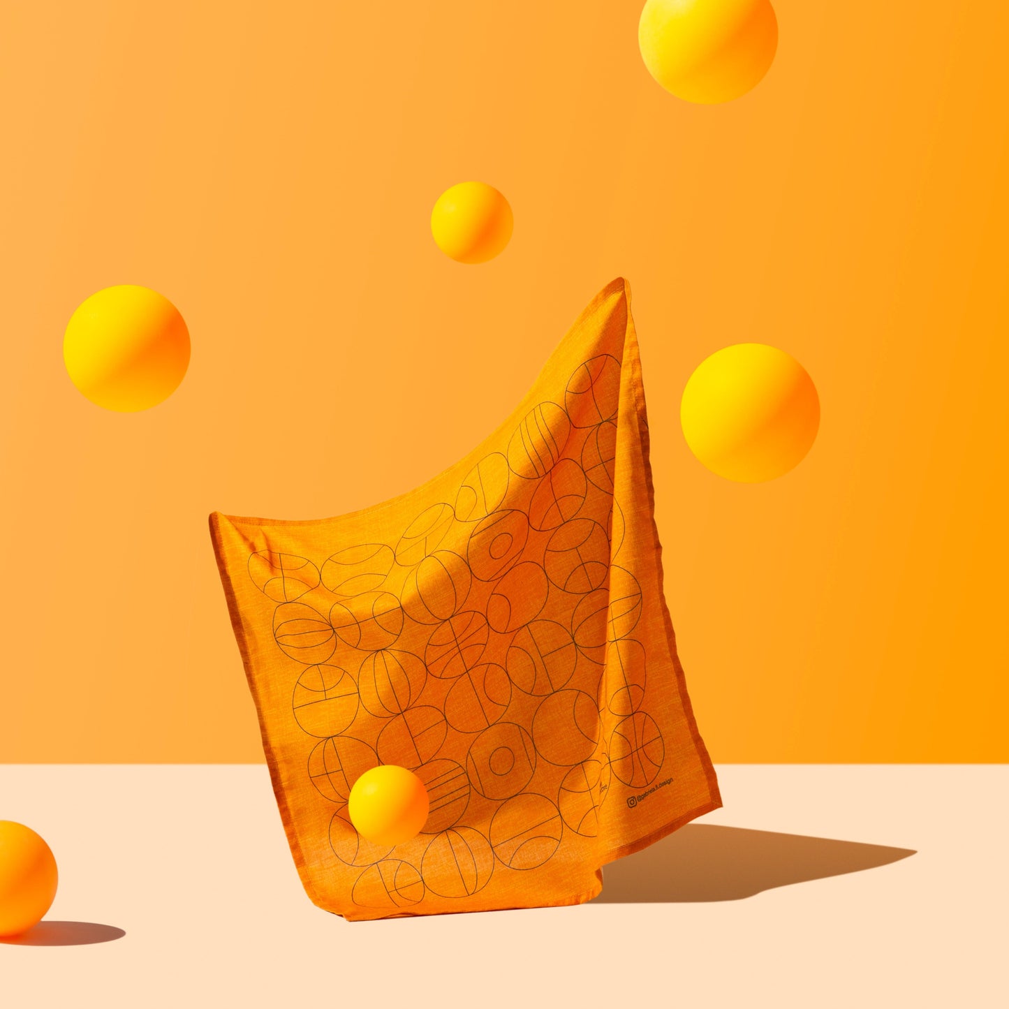 HANK - 10. BOUNCE by Gabriela 8  | Organic Cotton Handkerchief