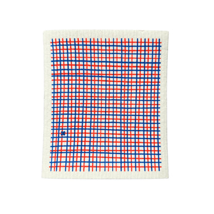 Swedish Dishcloth SPRUCE - Nautical Grid