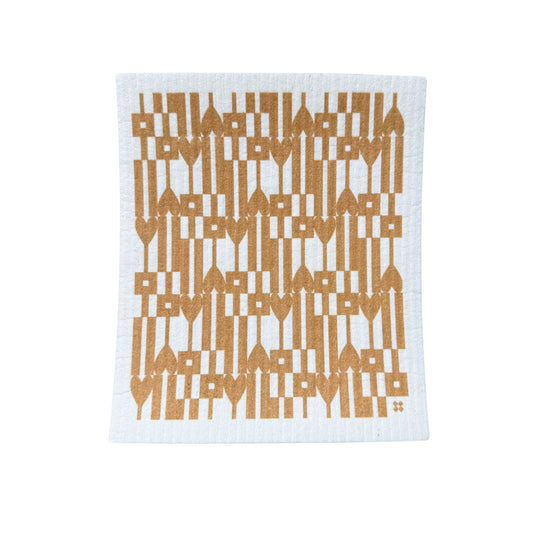 Swedish Dishcloth SPRUCE - Sandstone Hearts