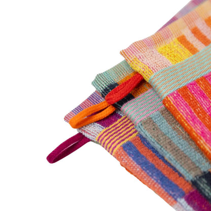 Wash Glove Set Trio / Wash Mitts #72 Tulip Quilt (3)