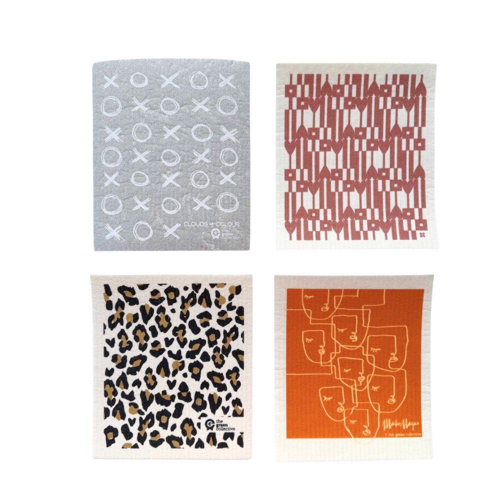 SPRUCE Dishcloth SETS - Designer Kitchen Set (4)