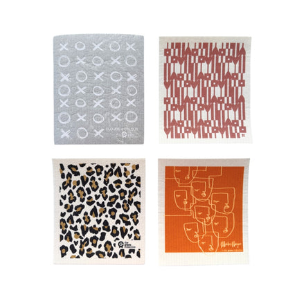 SPRUCE Dishcloth SETS - Designer Kitchen Set (4)