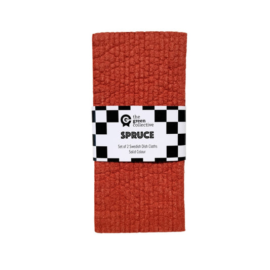 Terracotta Solid Colour SPRUCE - Set of 2 Dishcloths