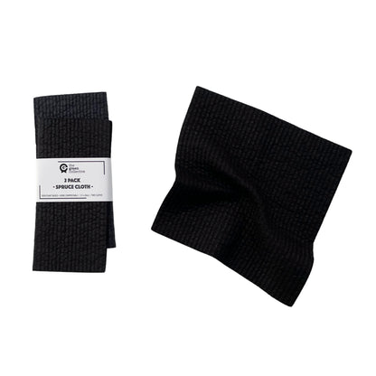 Black Solid Colour SPRUCE dishcloths - Set of 2